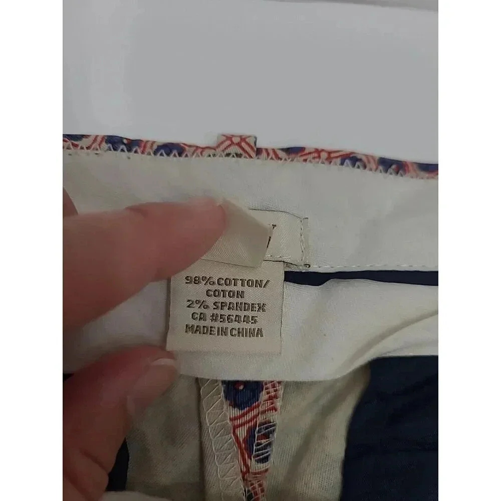 J. Crew Cafe Capri Pants Women's Size 6 Blue Floral Pockets - Picture 6 of 8